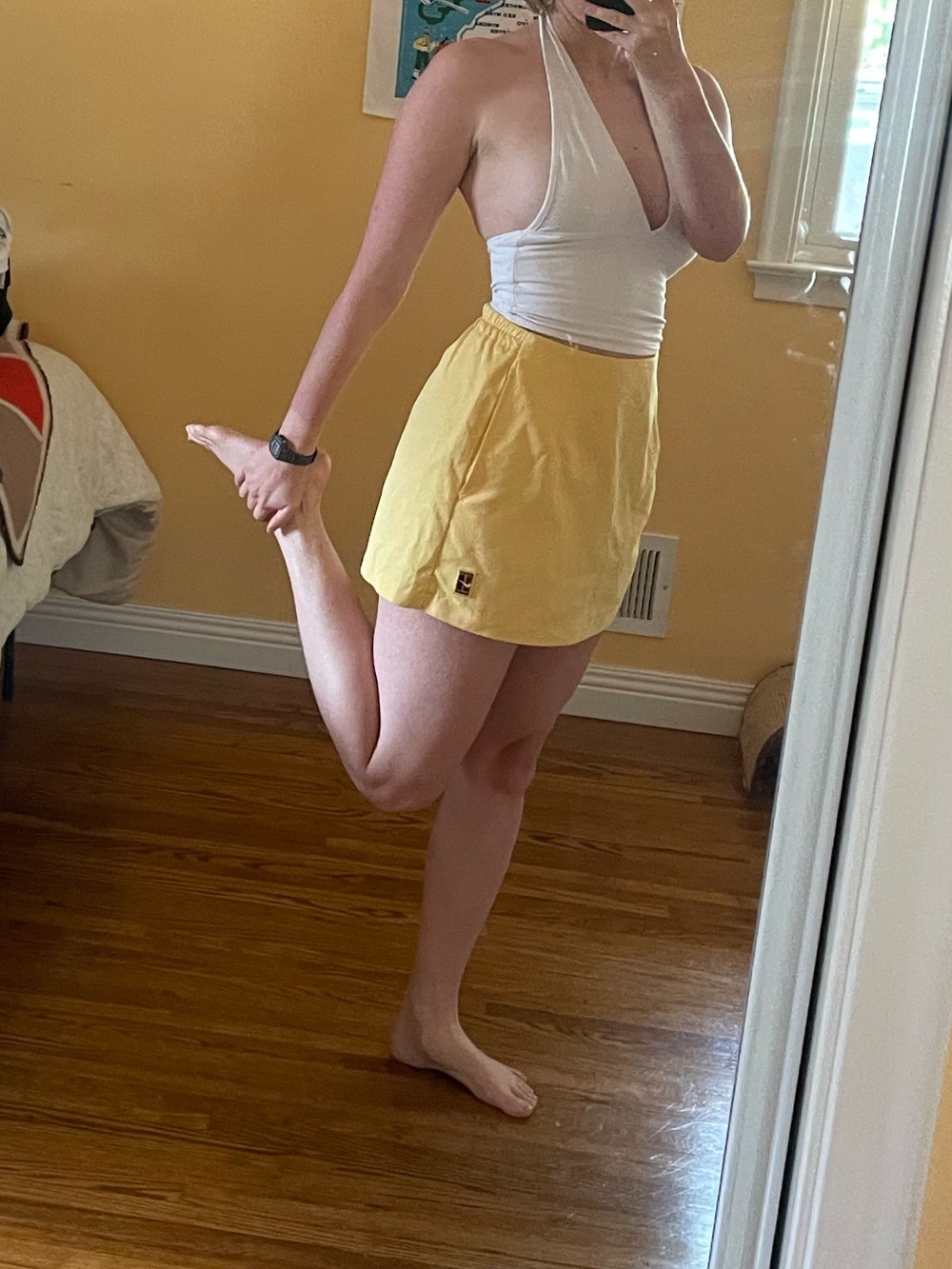 Nike Yellow Mini Skirt - Picture 8 of 8